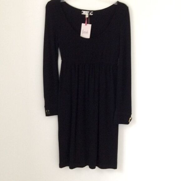 BLACK SWEATER DRESS - Picture 1 of 3